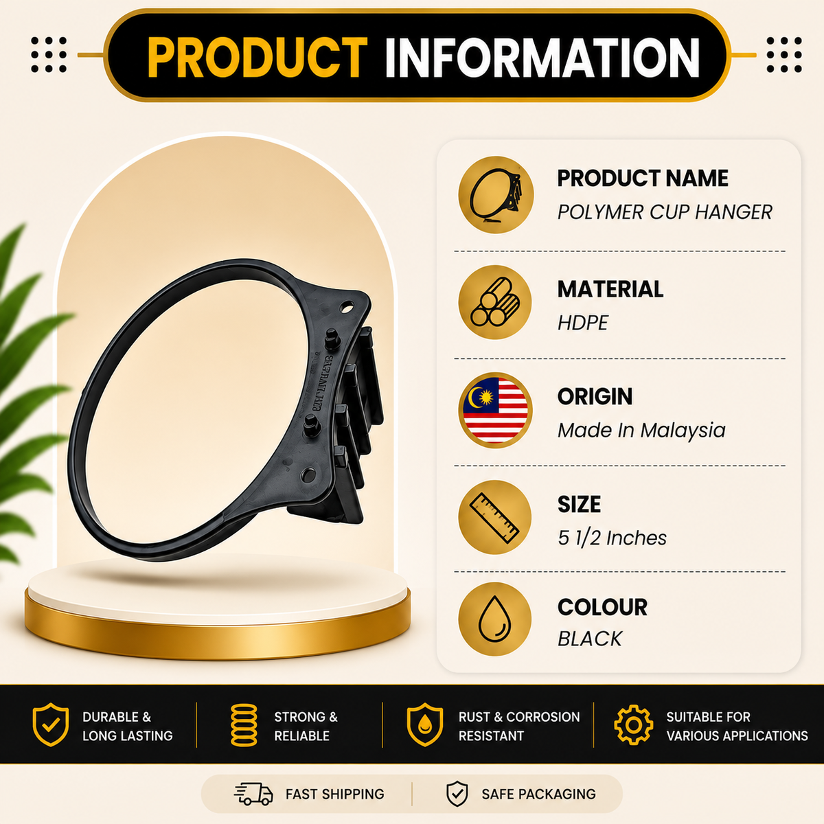 Polymer Cup Hanger