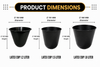 Latex Cup Dimensions