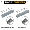 Spouts (Serrated) Dimensions